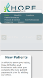 Mobile Screenshot of hopeorthotics.com